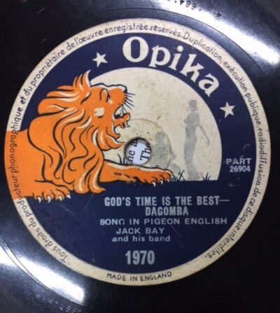 Label Opika 26904 Gods time is the best by Jacky Bay