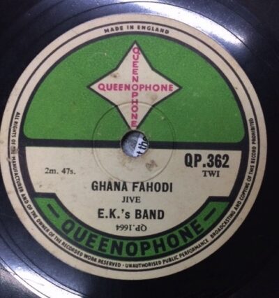 Label Queenophone QP 362 Ghana Fahodi, E.K.'s Band