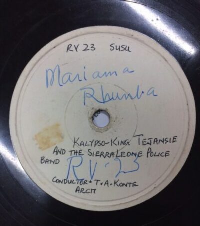 Shellac record Mariama Rhumba by Tejansie