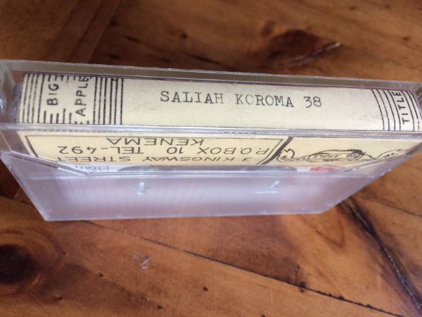 A cassette of Salia Koroma from the Big Apple Ketema label.